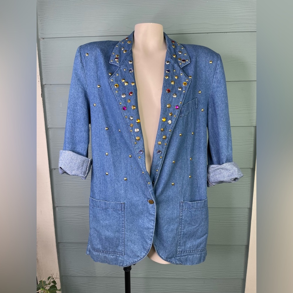 🙀Rare! Vintage 1980’s Ideas denim jacket size M